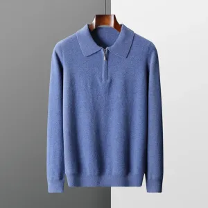 Experience Unmatched Luxury: Men's 100% Merino Wool Cashmere Sweater
