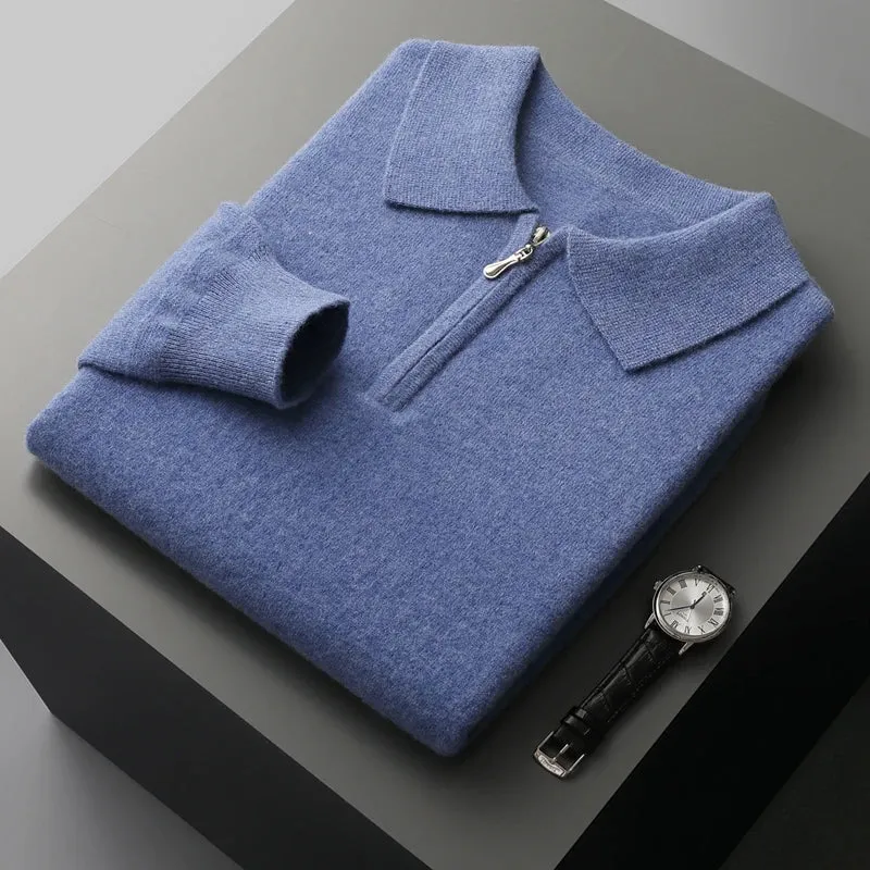 Experience Unmatched Luxury: Men's 100% Merino Wool Cashmere Sweater
