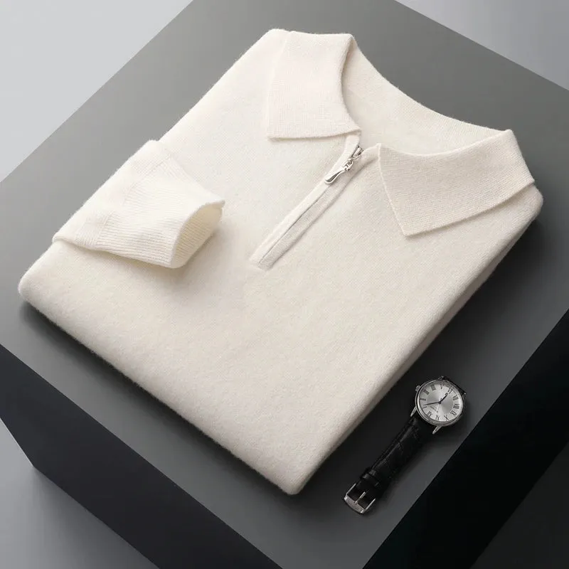 Experience Unmatched Luxury: Men's 100% Merino Wool Cashmere Sweater