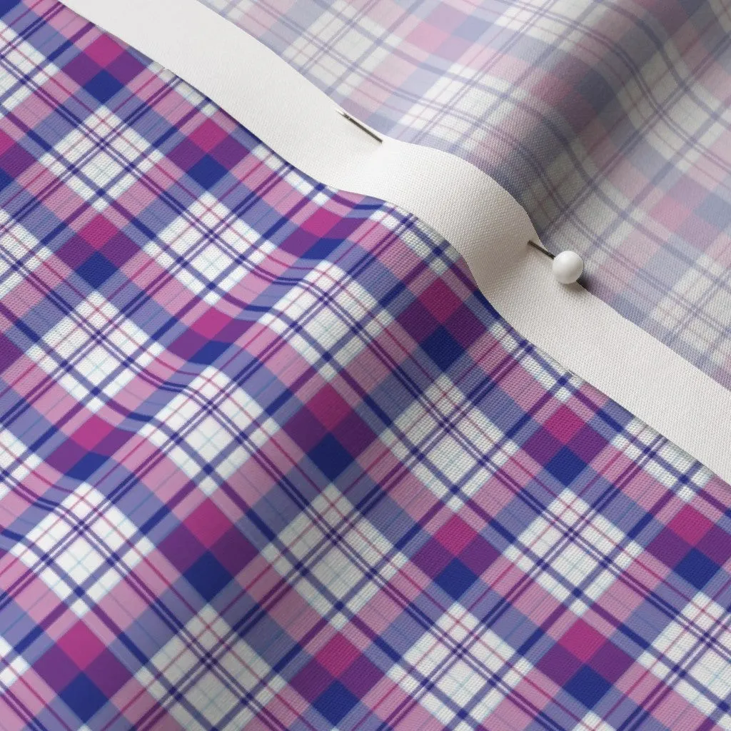 Fabric - Plaid Blue Fuchsia