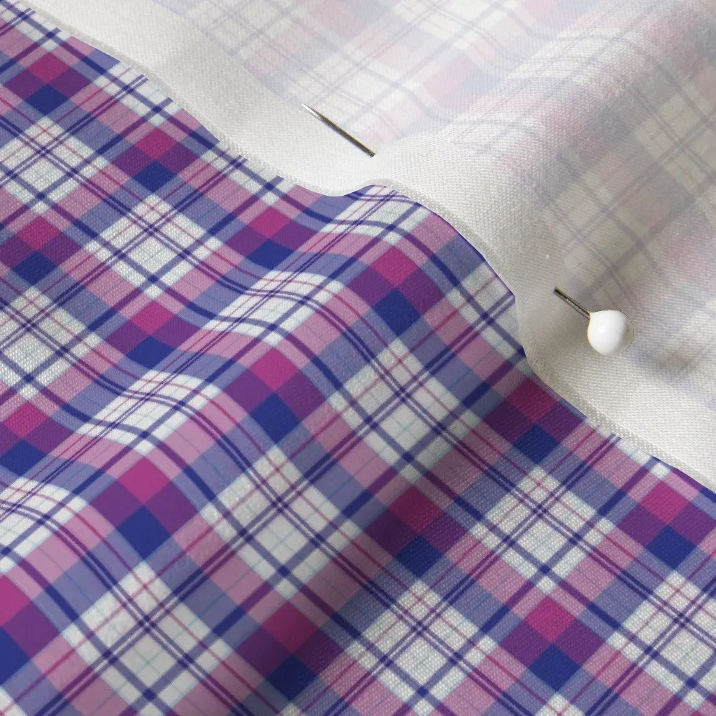 Fabric - Plaid Blue Fuchsia