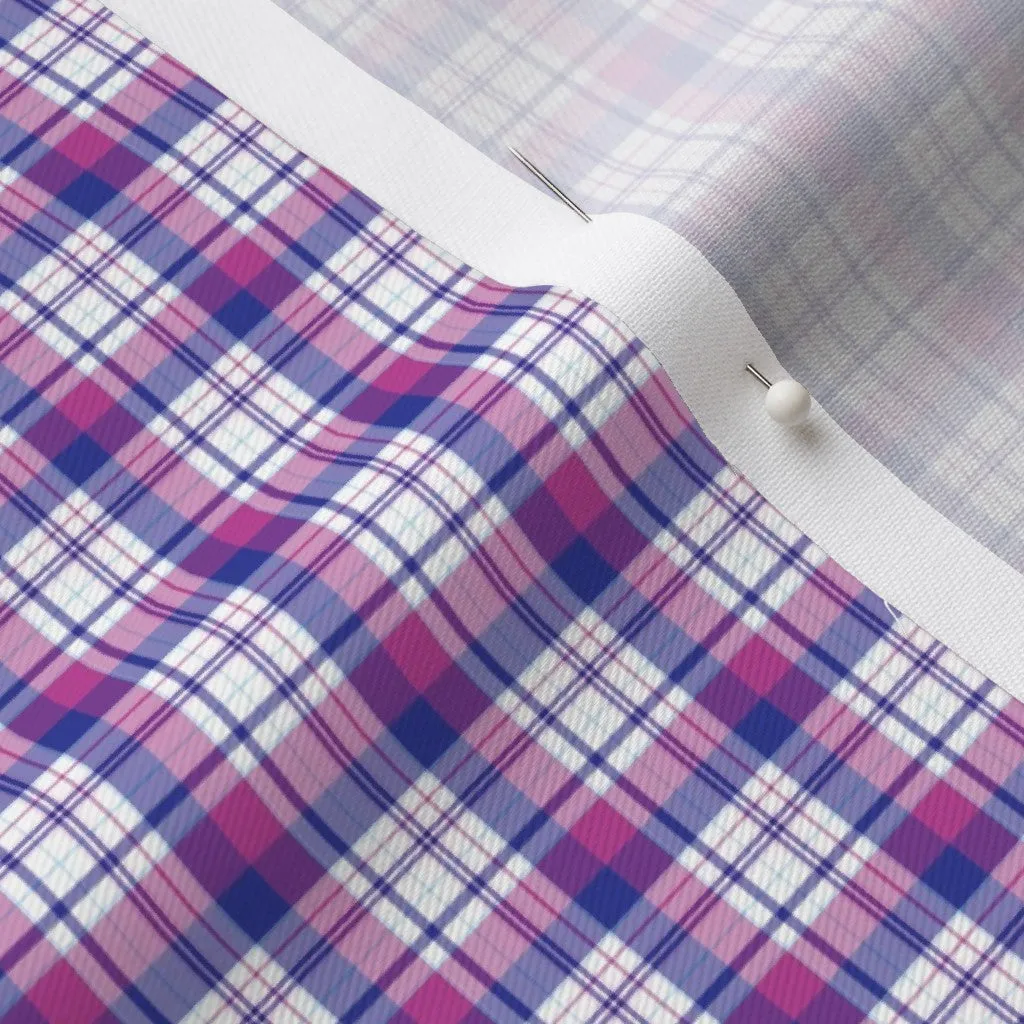 Fabric - Plaid Blue Fuchsia
