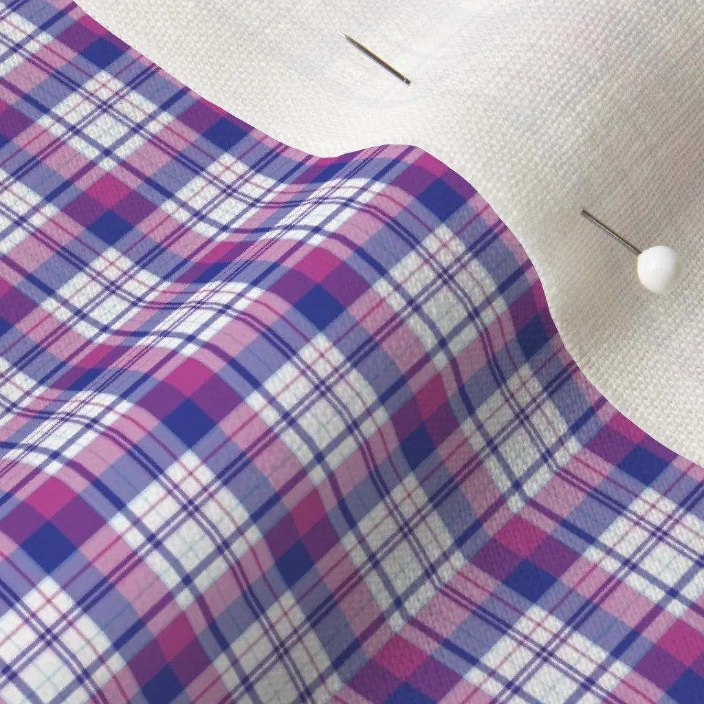 Fabric - Plaid Blue Fuchsia