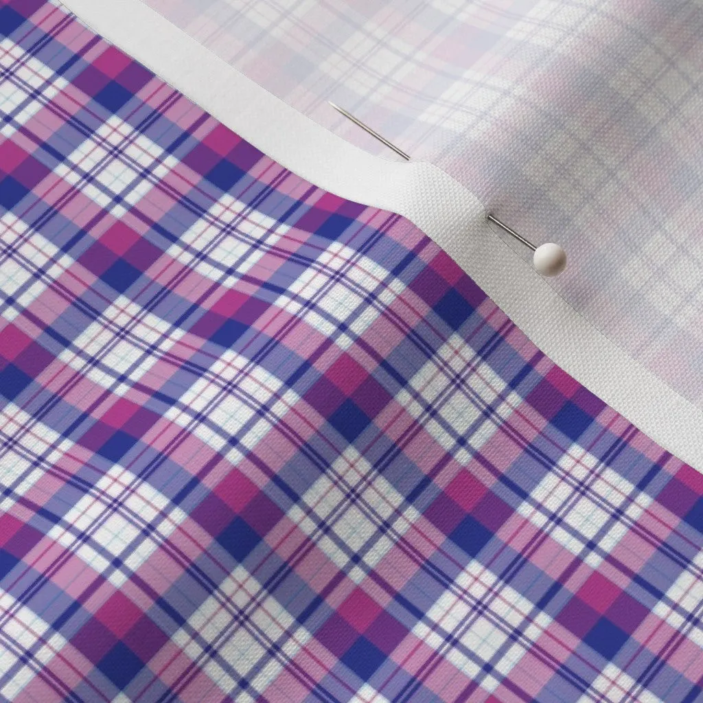 Fabric - Plaid Blue Fuchsia