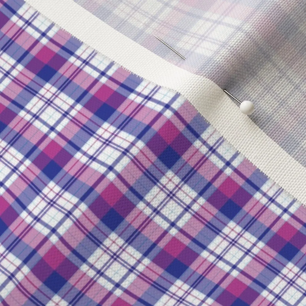 Fabric - Plaid Blue Fuchsia