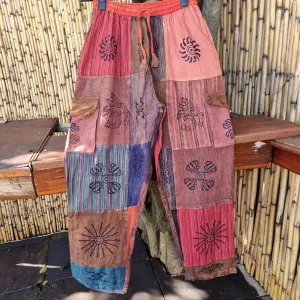 Fire Storm Patchwork Pants