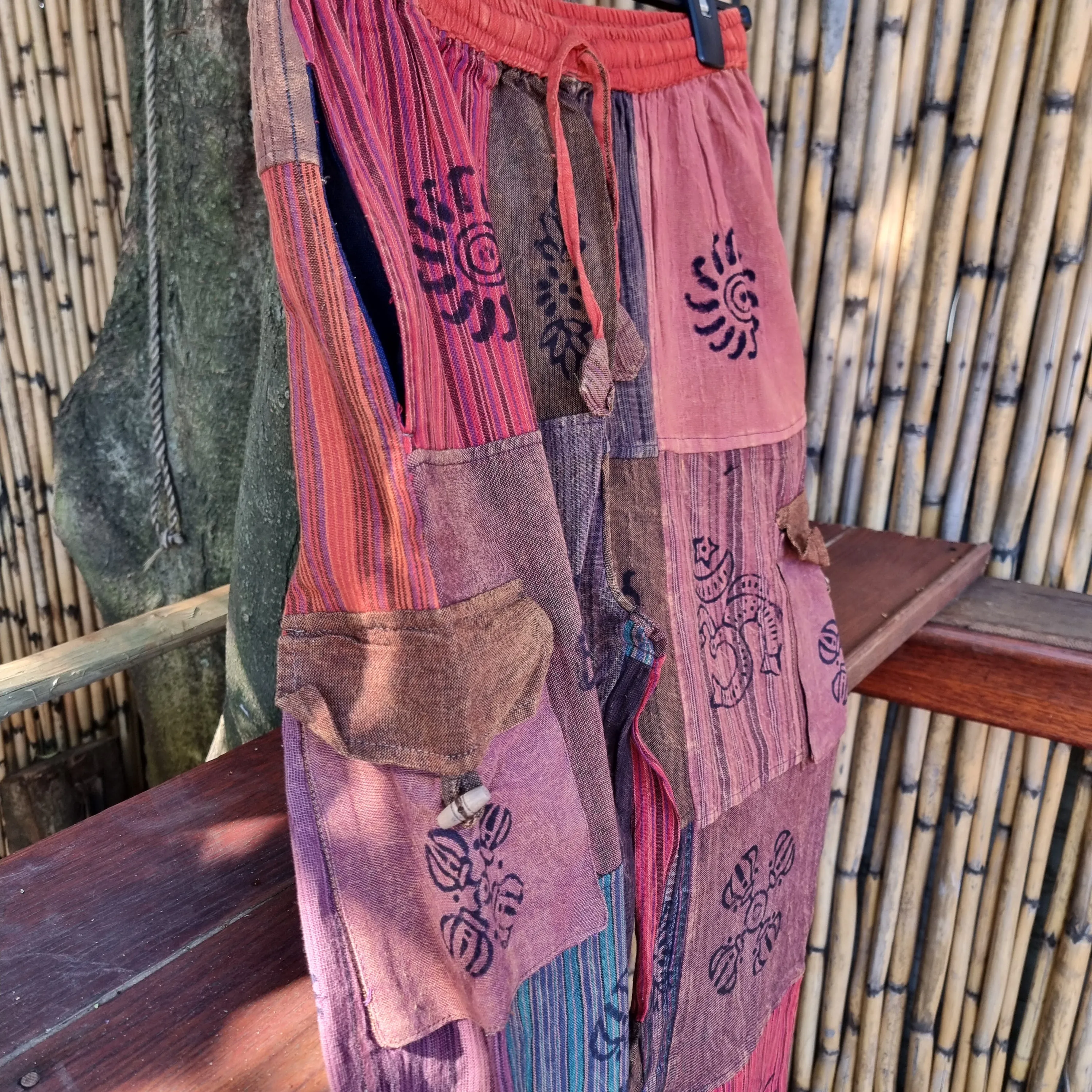 Fire Storm Patchwork Pants
