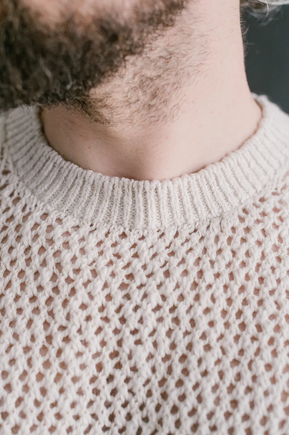 Flamme Knit T-Shirt - Ecru