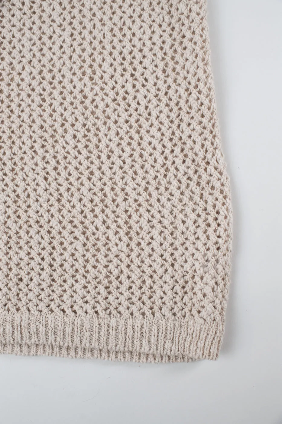 Flamme Knit T-Shirt - Ecru
