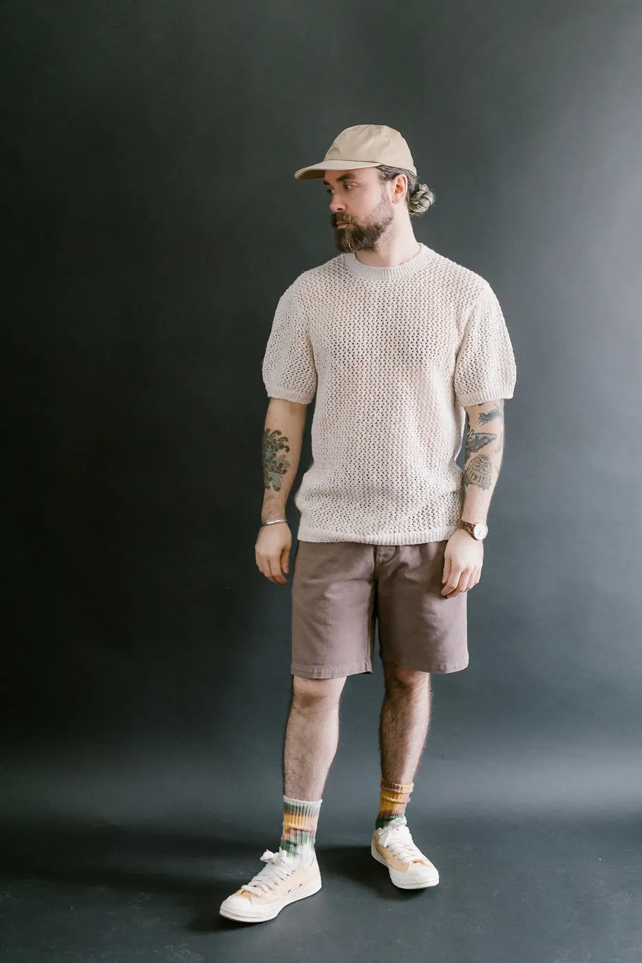Flamme Knit T-Shirt - Ecru