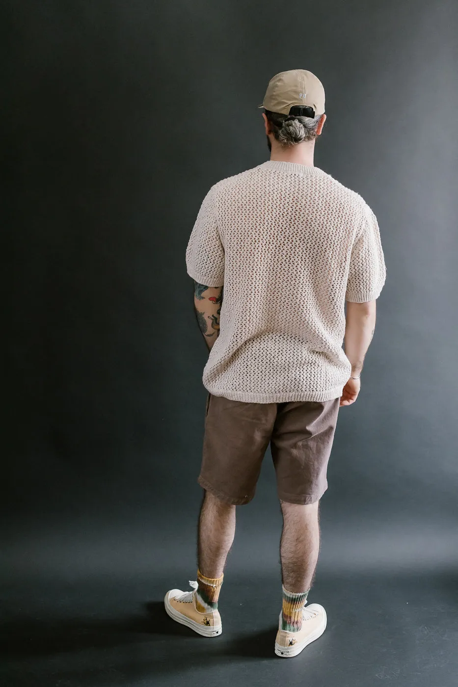 Flamme Knit T-Shirt - Ecru