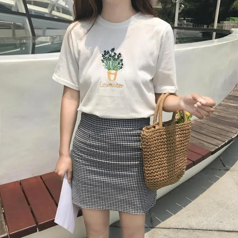 Floral Embroidery T-Shirt