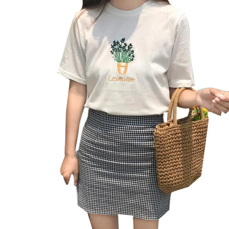 Floral Embroidery T-Shirt