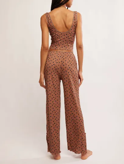 Fresh in Love Lounge Set / Brown Combo