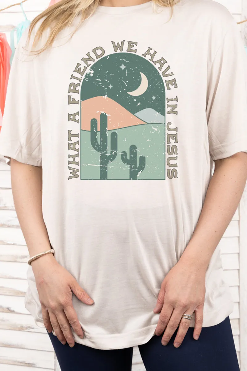 Friend In Jesus Desert Adult Fusion ChromaSoft Performance T-Shirt