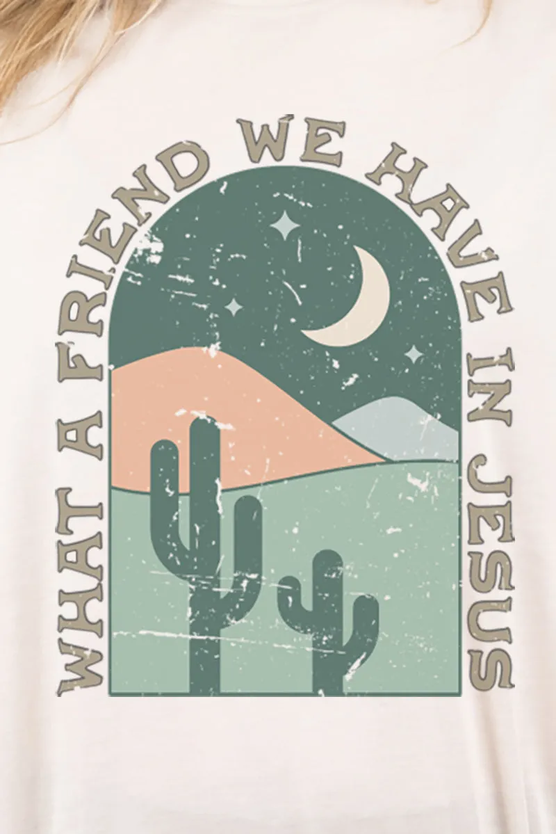 Friend In Jesus Desert Adult Fusion ChromaSoft Performance T-Shirt
