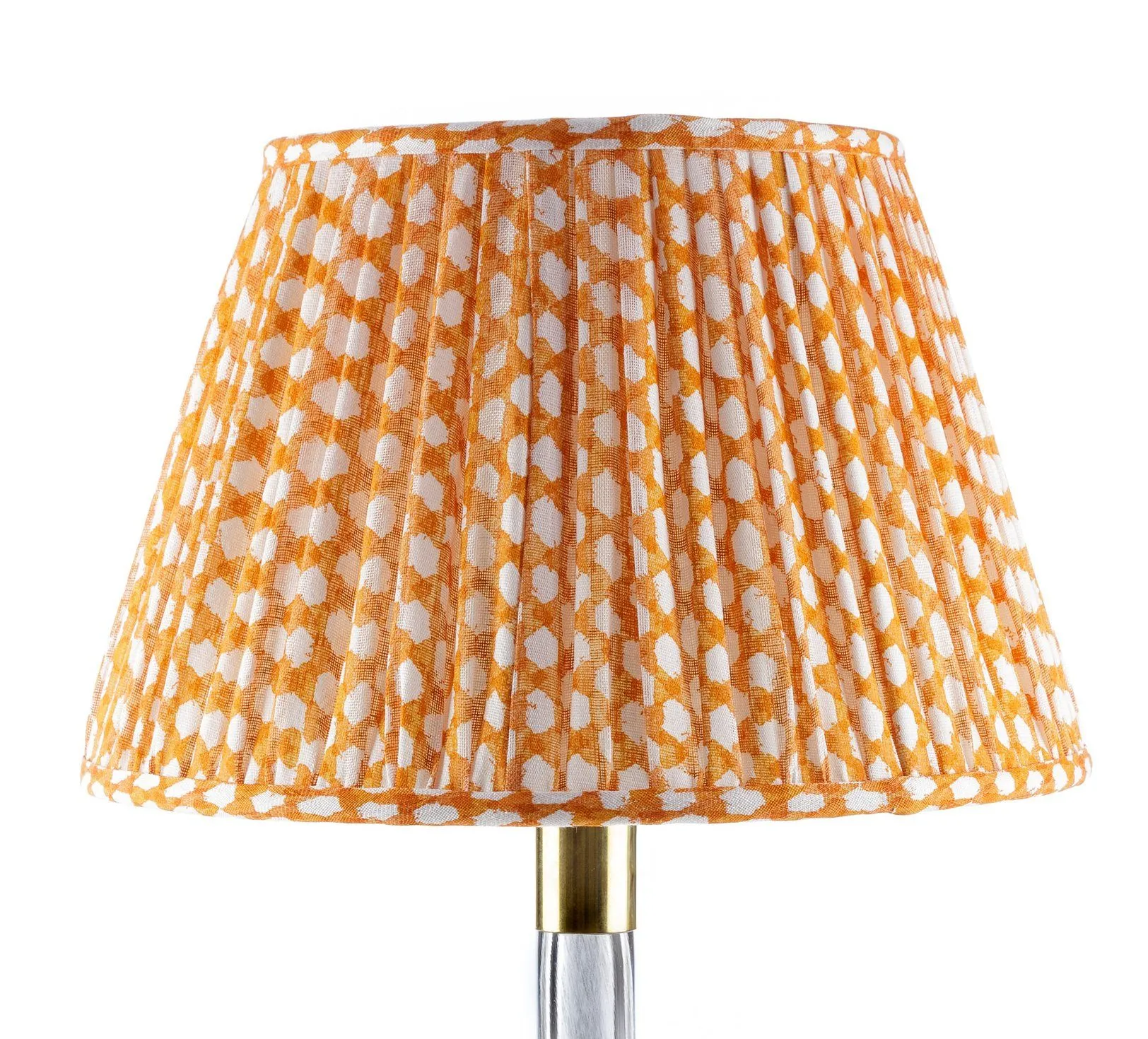 GATHERED BEDWYN IN ORANGE WICKER LIGHT LINEN