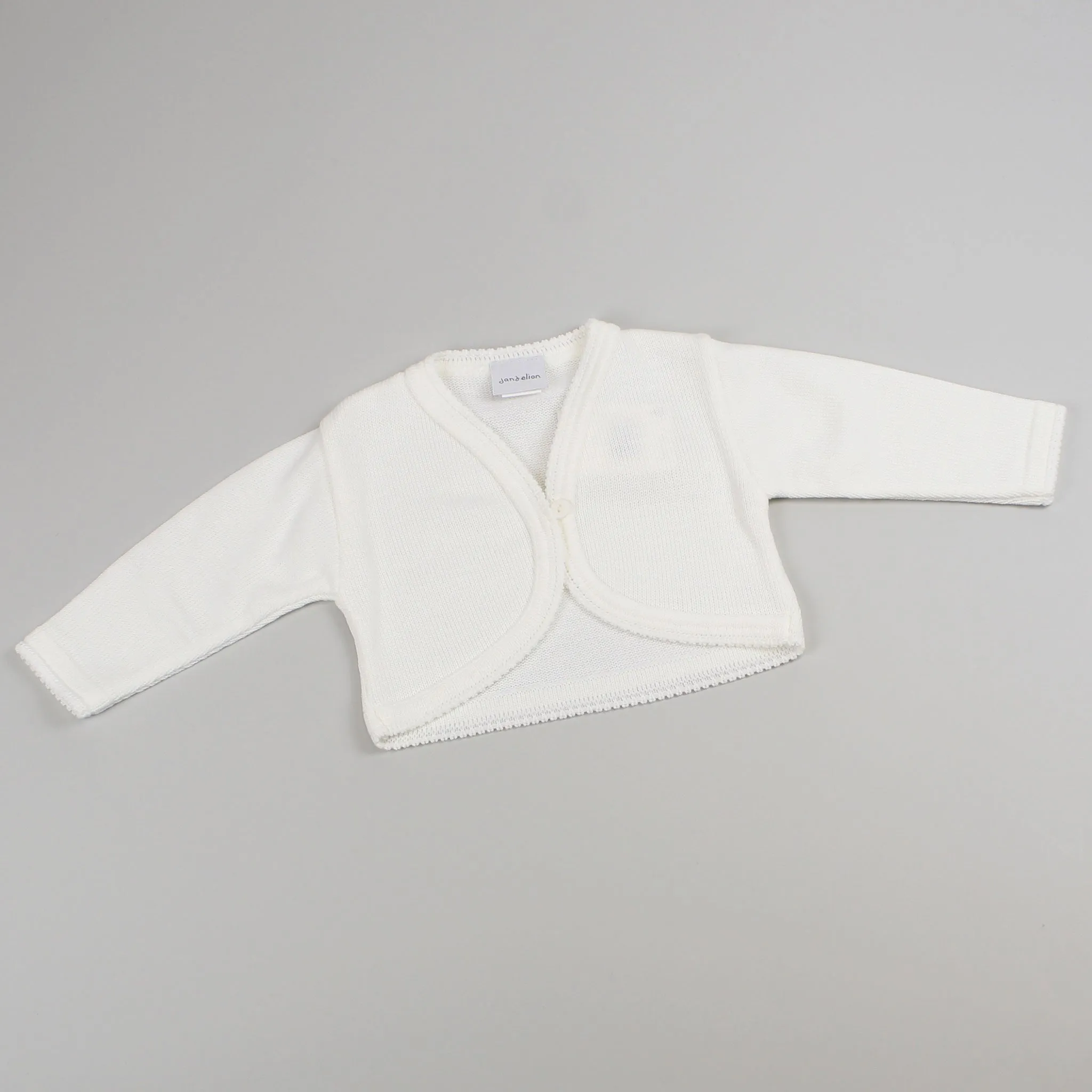 Girls Baby Bolero Cardigan - White
