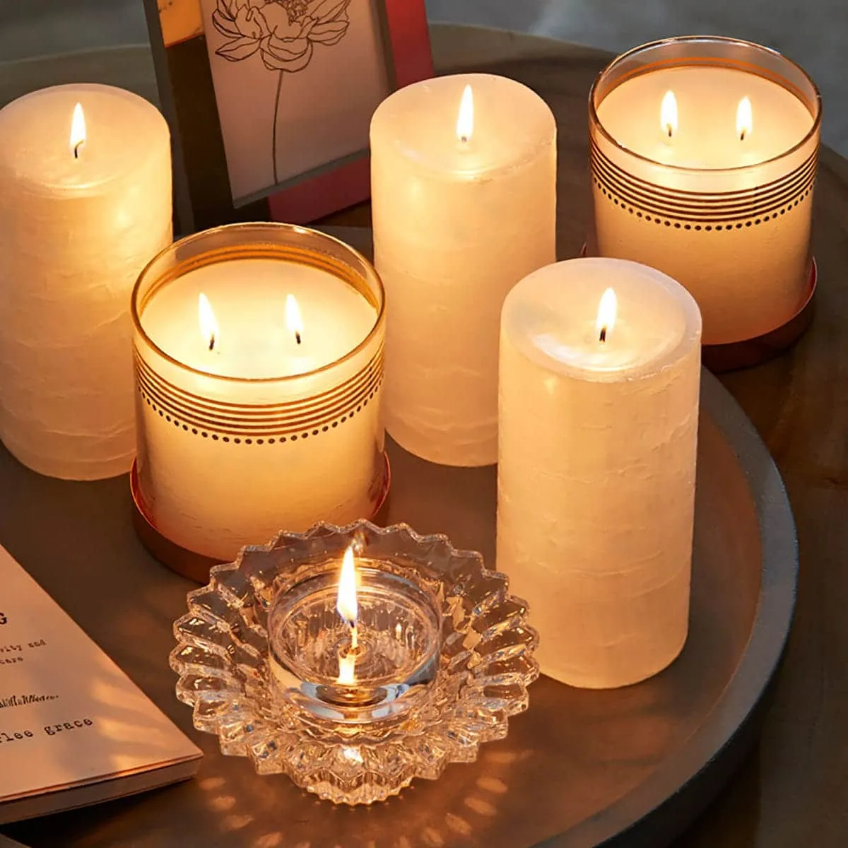 GloLite by PartyLite® Sun-Kissed Linen Scented Jar Candle