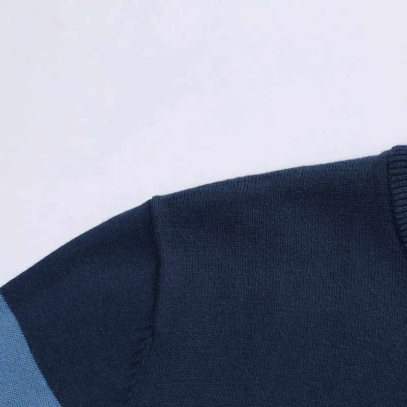 GoBliss Casual O-Neck Striped Slim Fit Mens Sweaters