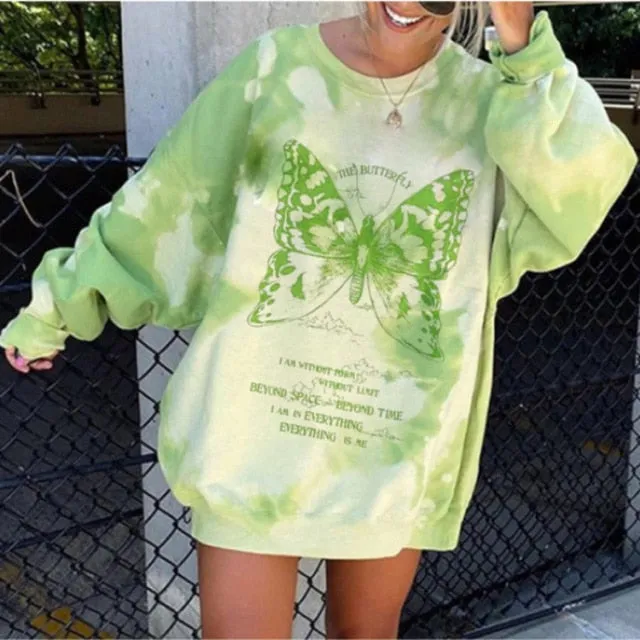 Goosudu Pink Black Letter Print Oversized Crewneck Sweatshirt Women Loose O Neck Long Sleeve Pullover Thin Fashion Tops Spring Fall