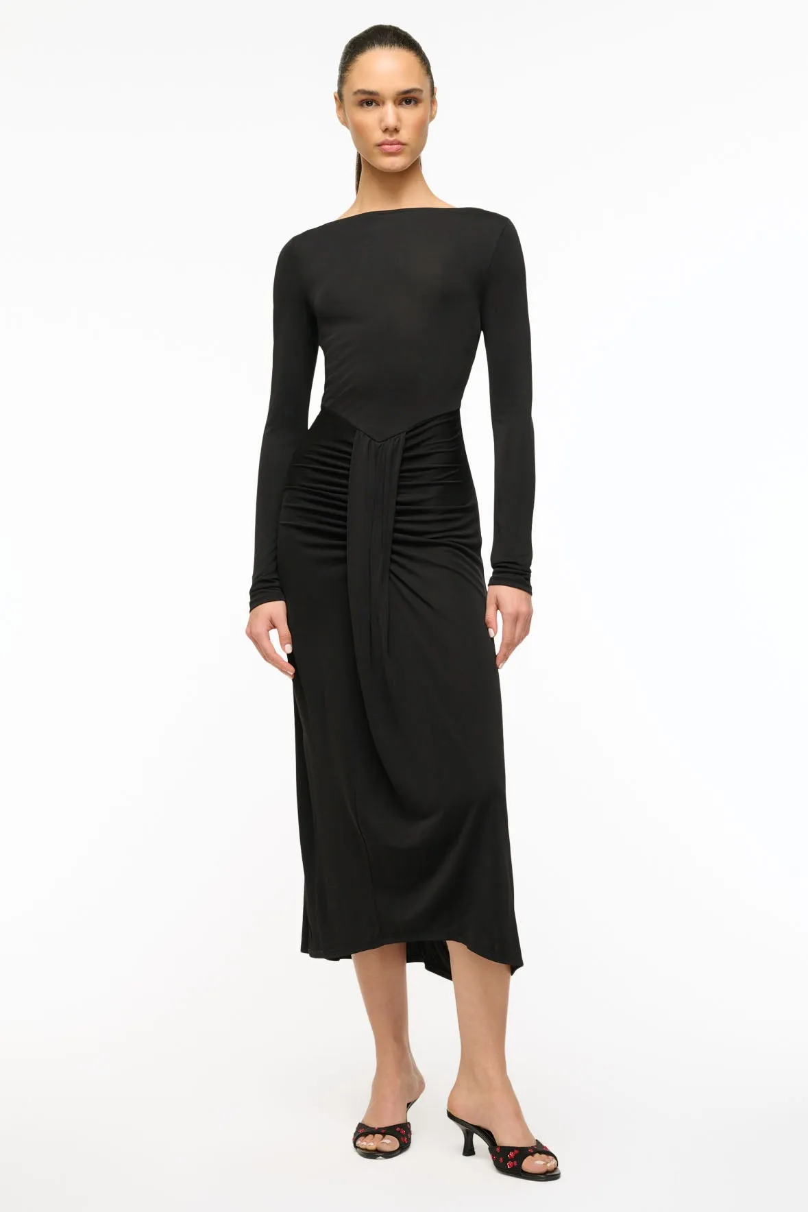 Gres Dress Black