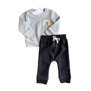 Grey Rainbow Lounge Outfit