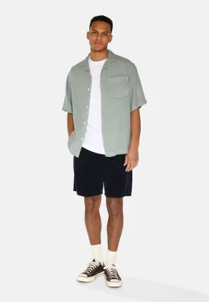 Hayden short sleeved linen shirt 4115 - Gray Mist