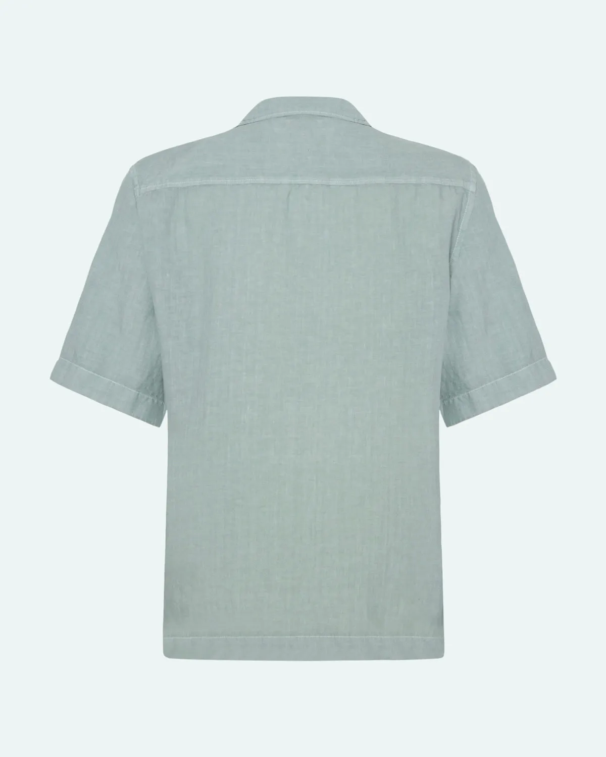 Hayden short sleeved linen shirt 4115 - Gray Mist