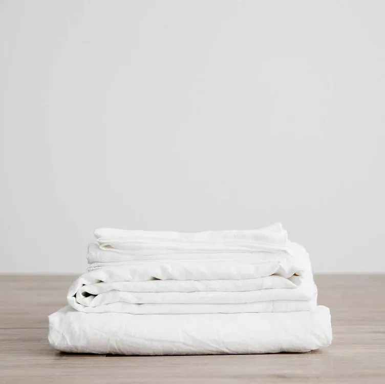 HEMP LINEN SHEET SET WITH PILLOWCASES - 2 Colours