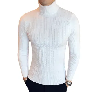 High Neck  Sweater Men