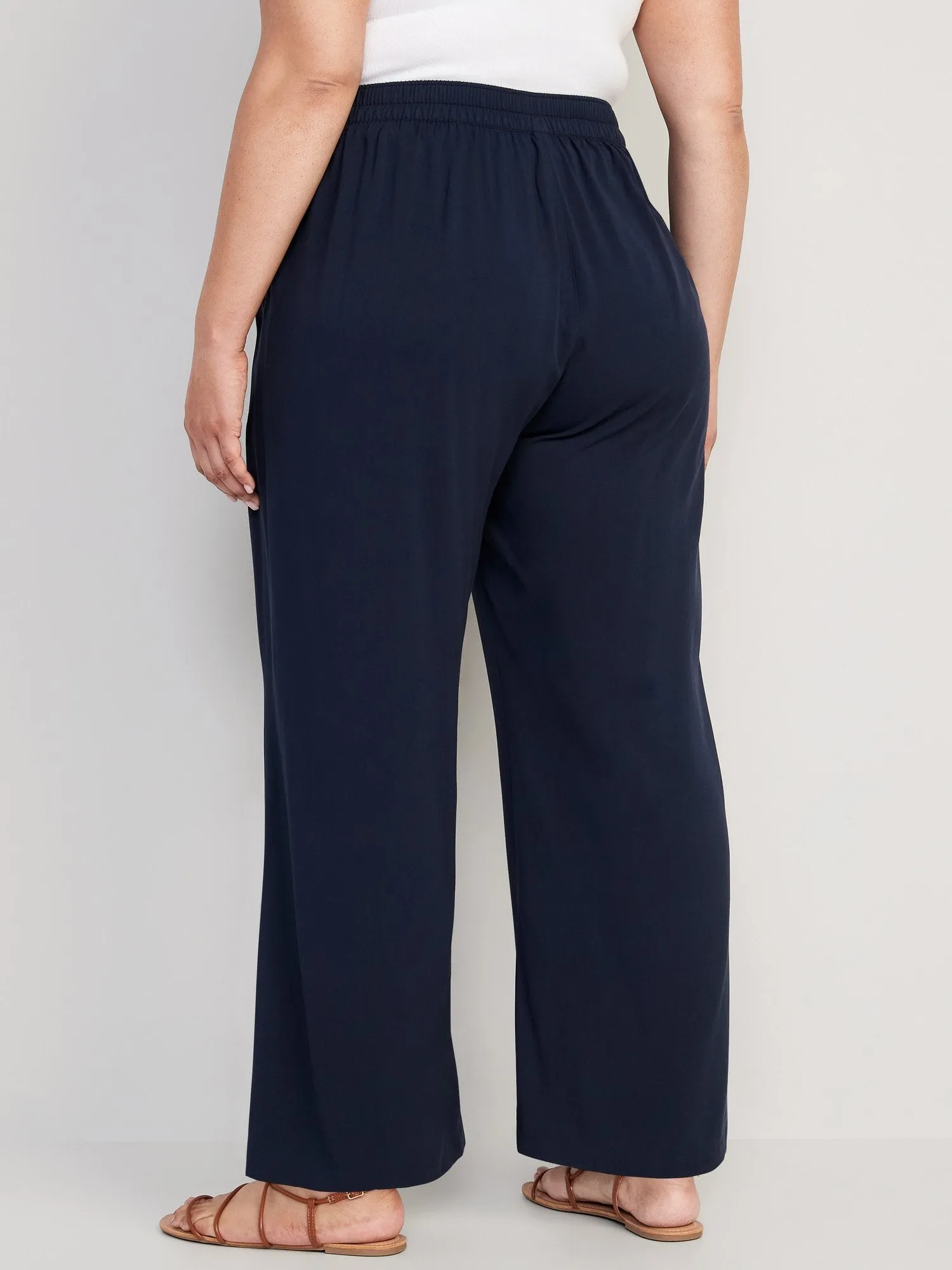 High-Waisted Playa Soft-Spun Wide-Leg Pants for Women