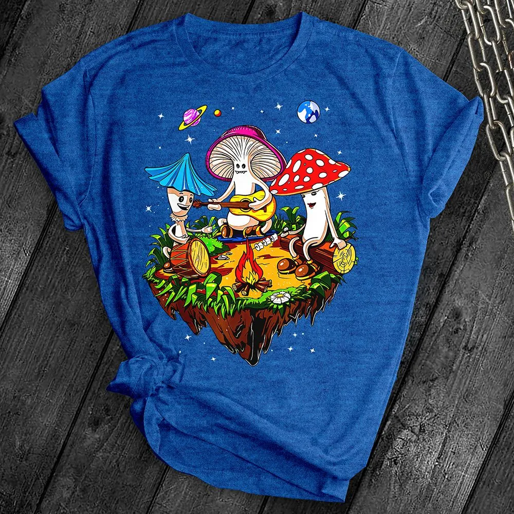 Hippie Mushroom Band Tee