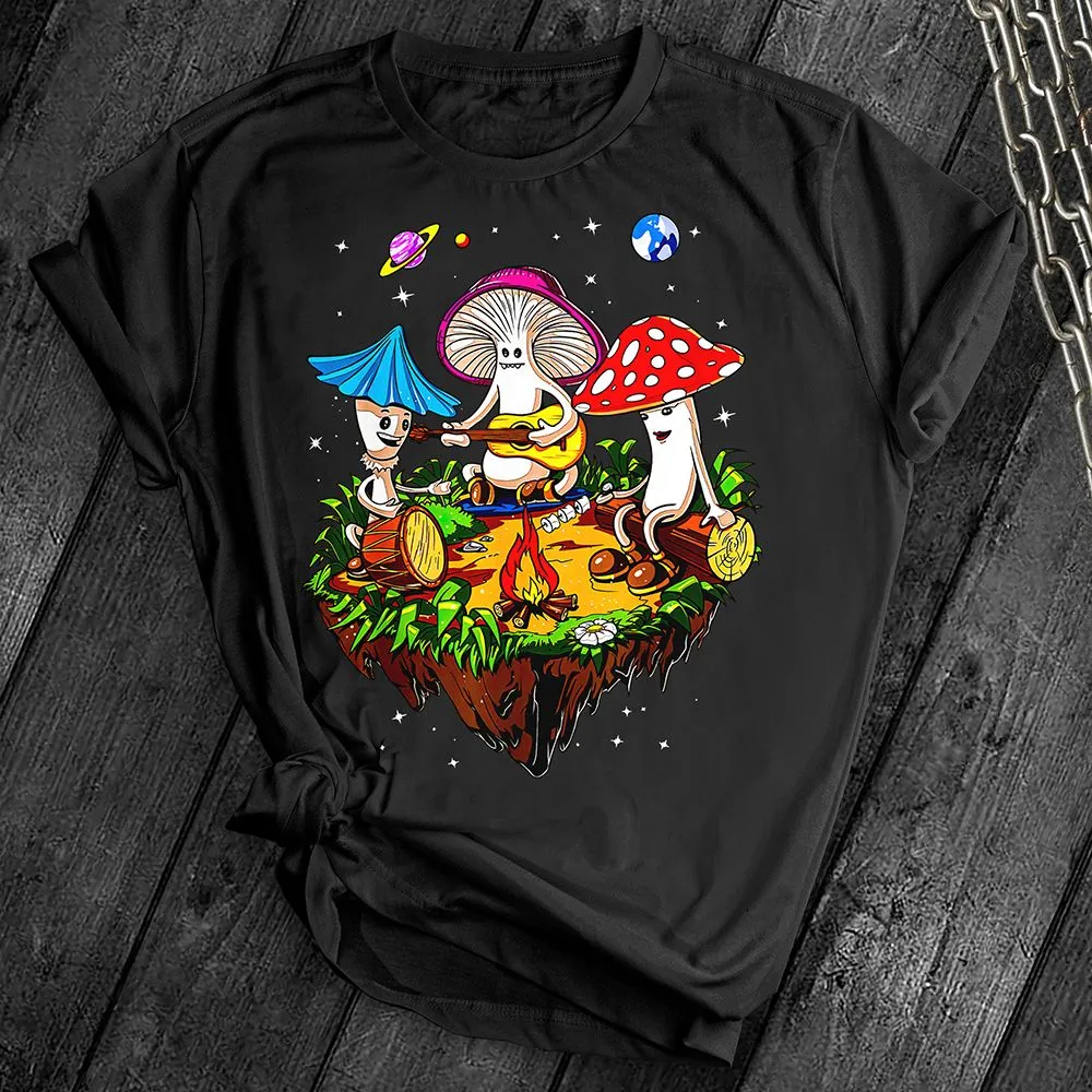 Hippie Mushroom Band Tee