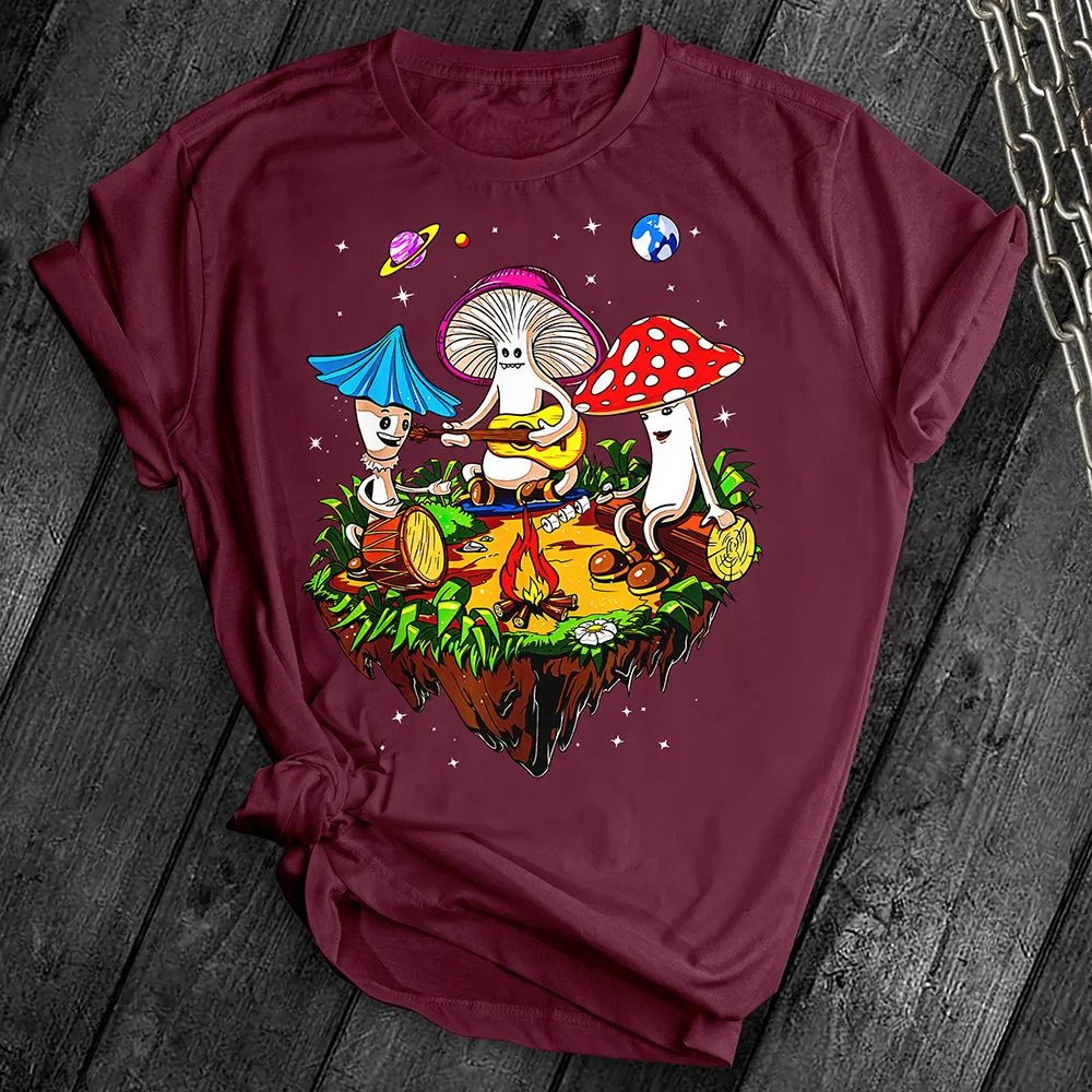 Hippie Mushroom Band Tee