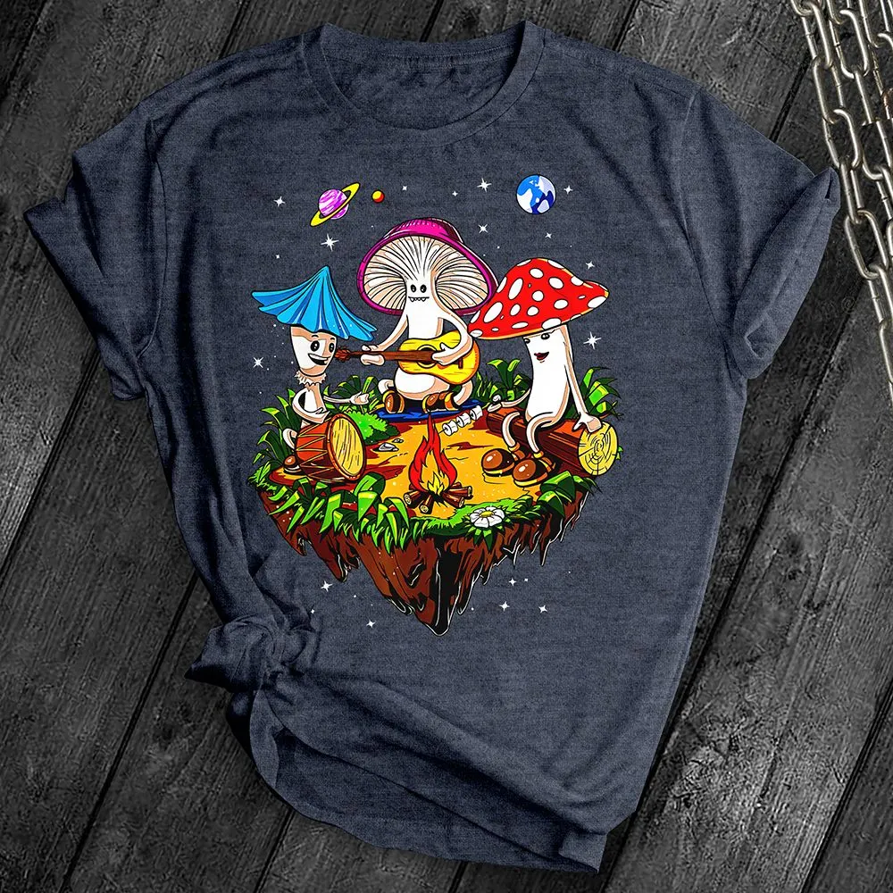 Hippie Mushroom Band Tee