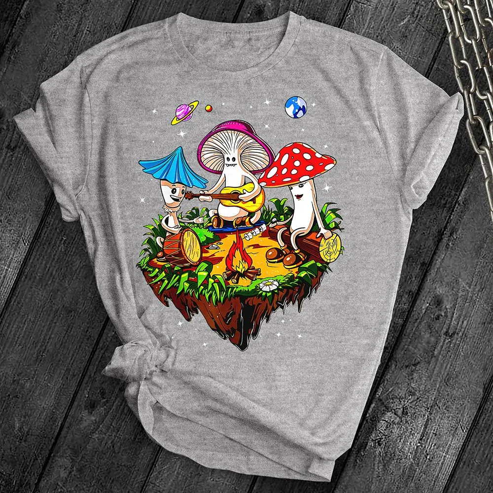 Hippie Mushroom Band Tee