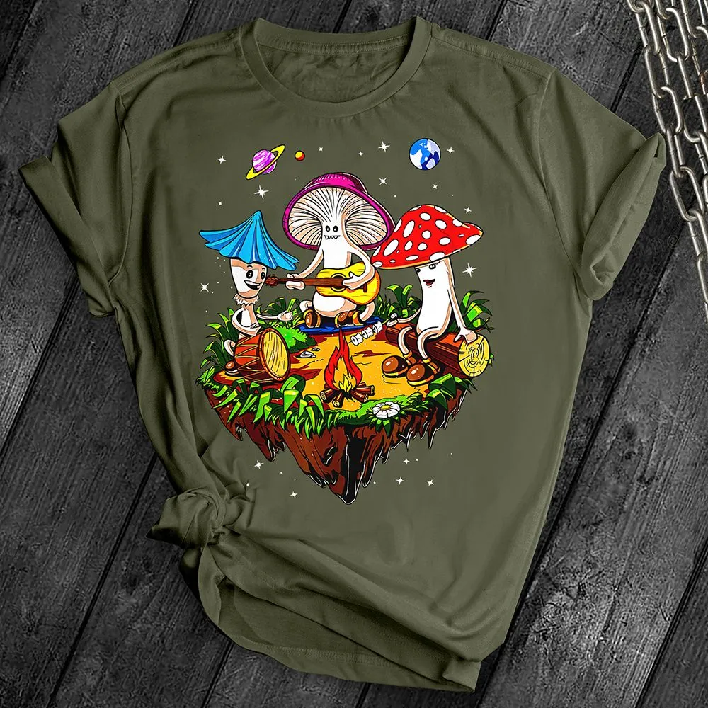 Hippie Mushroom Band Tee