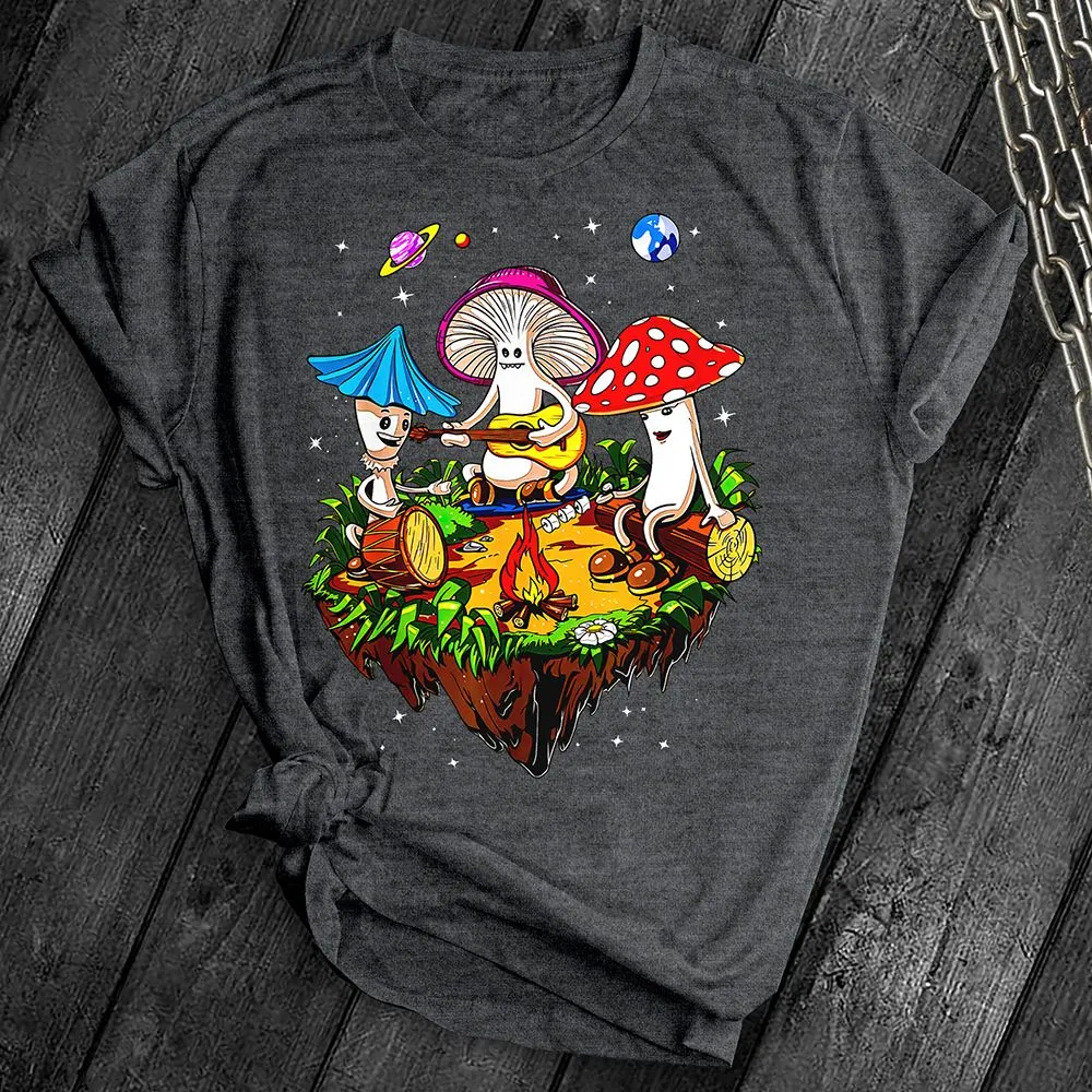 Hippie Mushroom Band Tee
