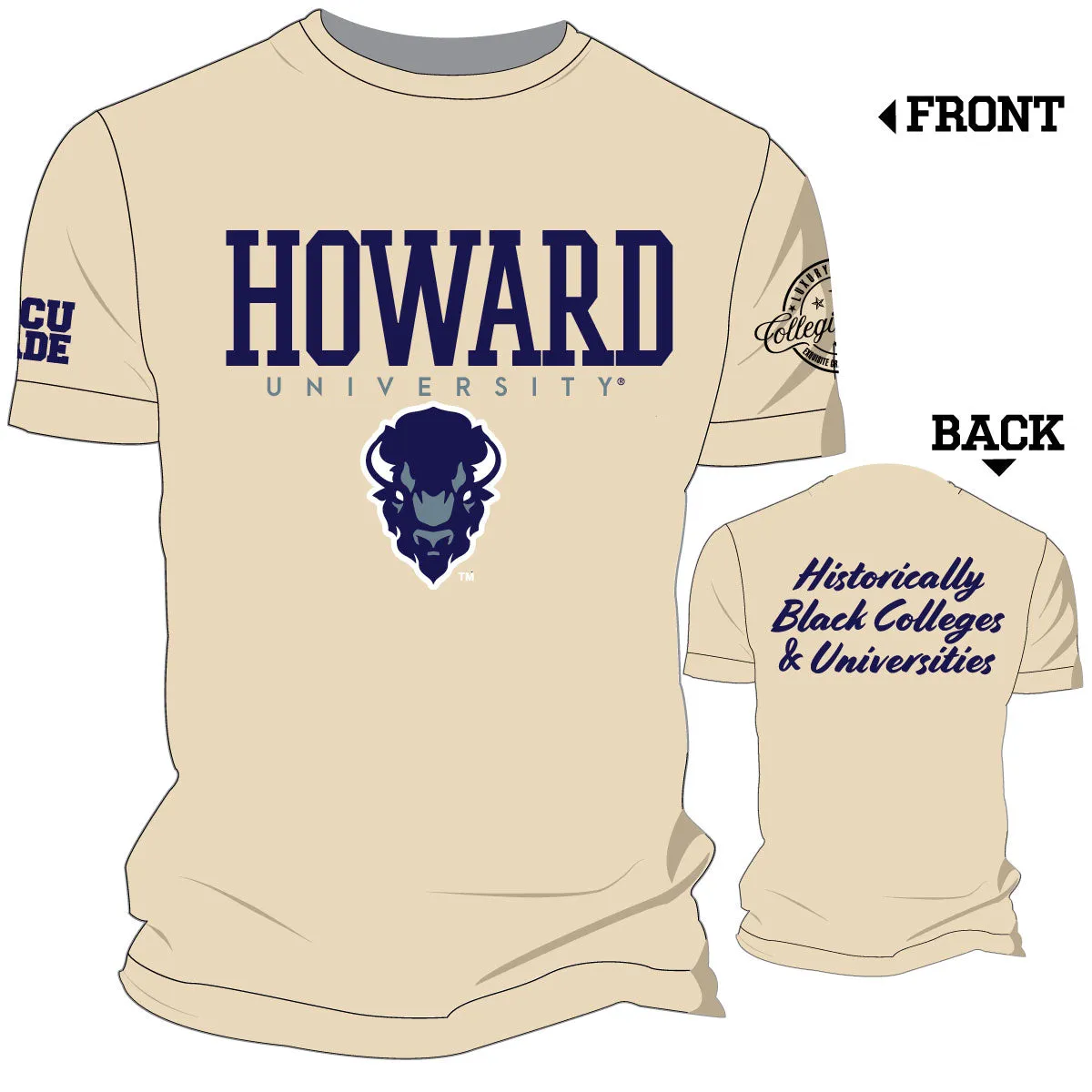 HOWARD | LOGO Chenille EMBROIDERY UNISEX TEES