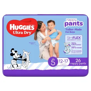 Huggies Nappies Pants Walker Boy 26 Pack