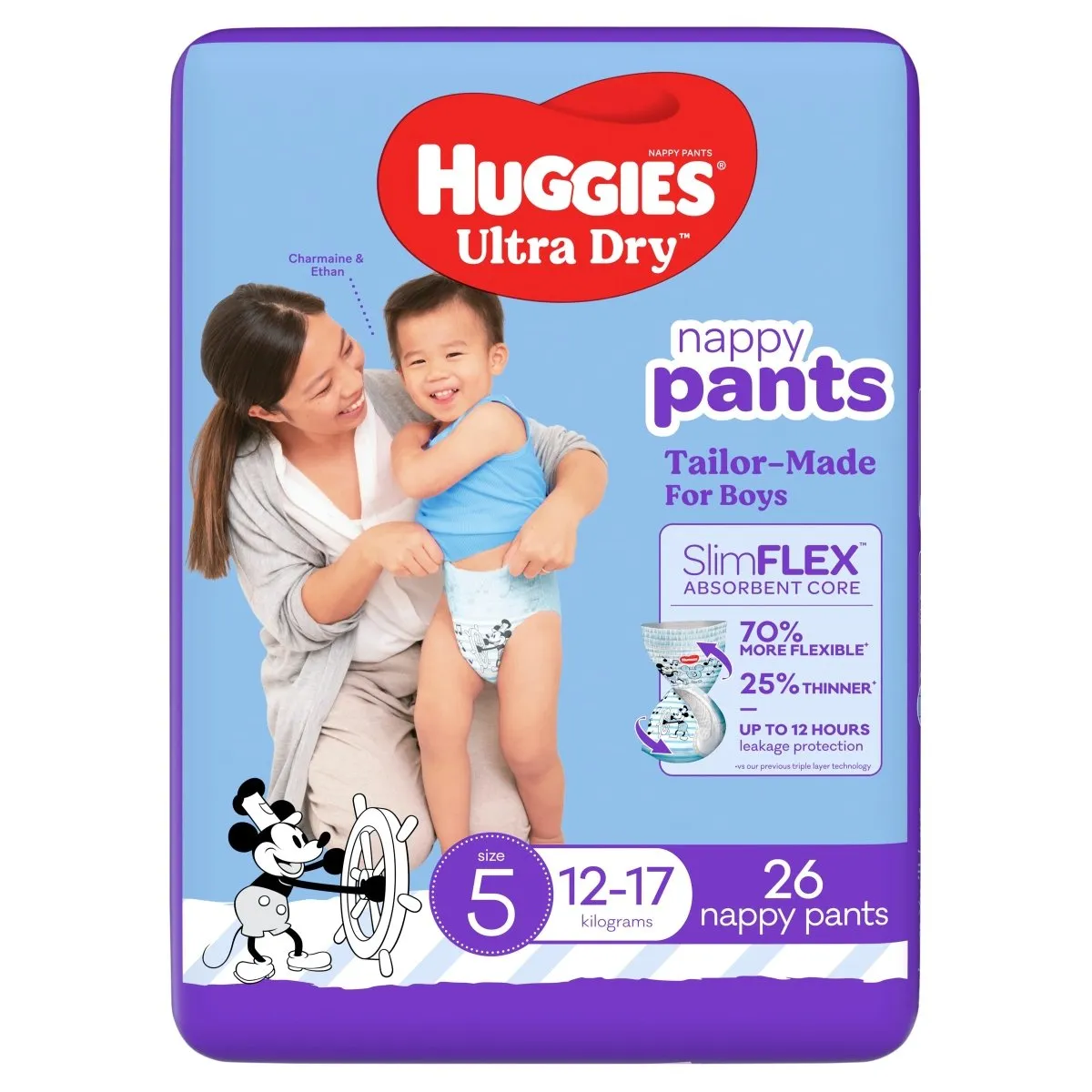 Huggies Nappies Pants Walker Boy 26 Pack