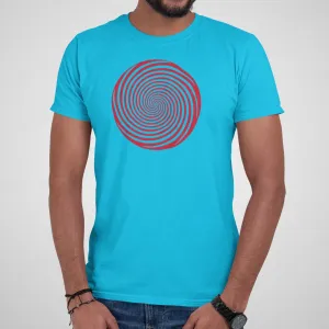 Hypnotic Spiral, Optical Illusion - Men's Cotton Tee