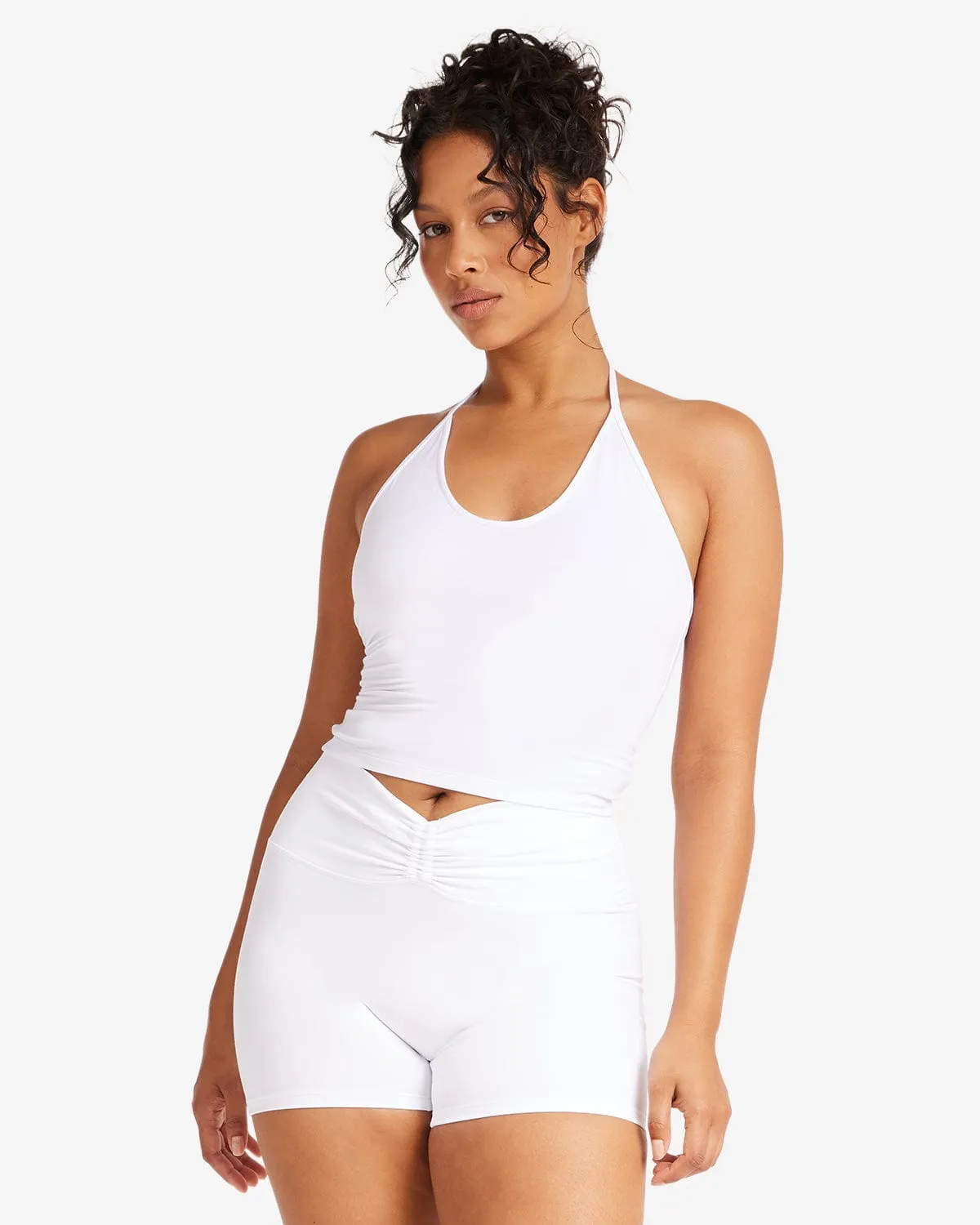 IM Halter Tie Tank | White
