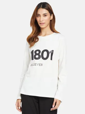 INGRID LONG SLEEVE TEES- BELIEVER 1801