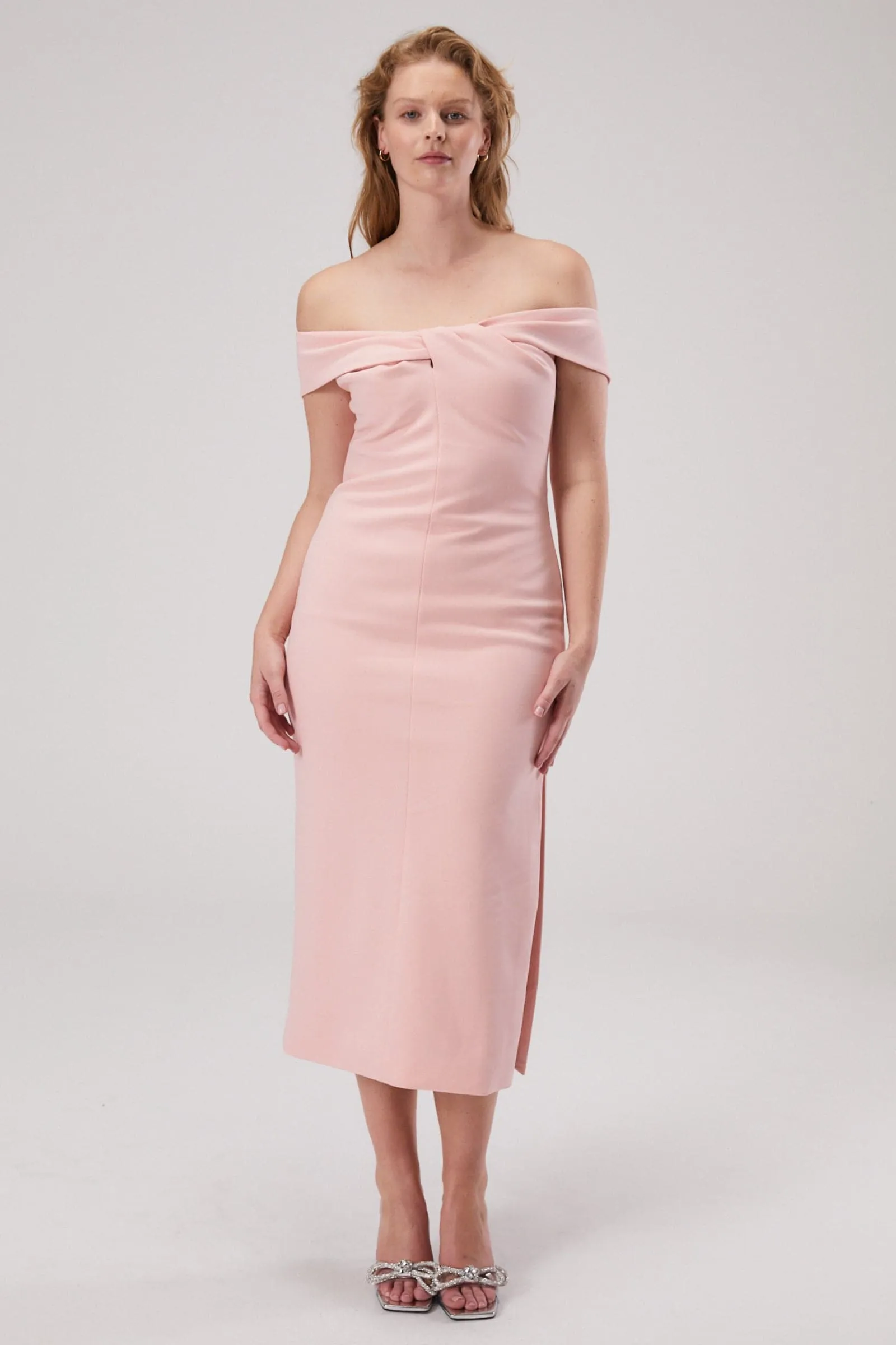 IVY CREPE MIDI DRESS