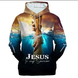 Jesus Amen Hoodie for Men Clothing Unisex 3D Women Pullovers