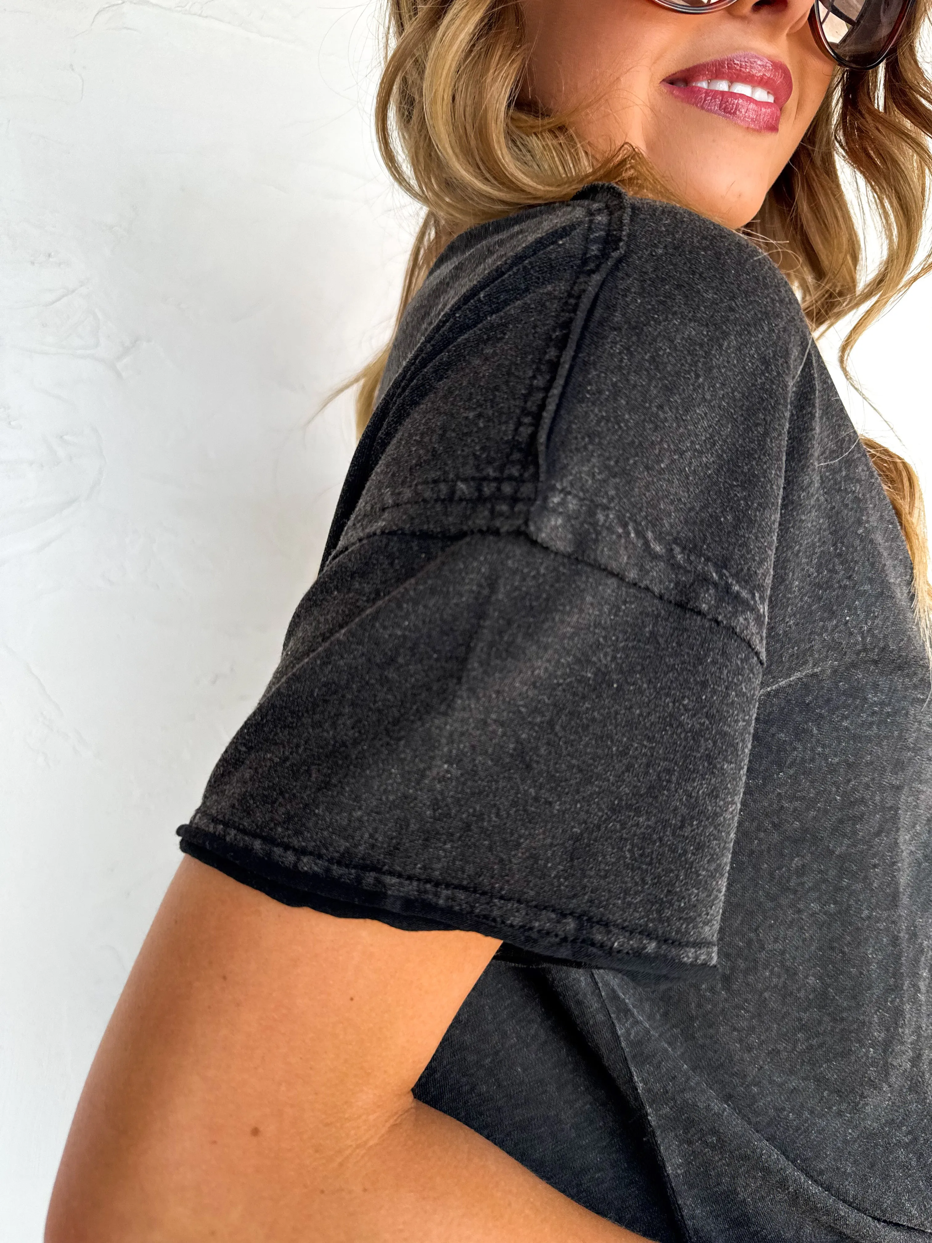 JOEY WASHED COTTON BOYFRIEND TEE