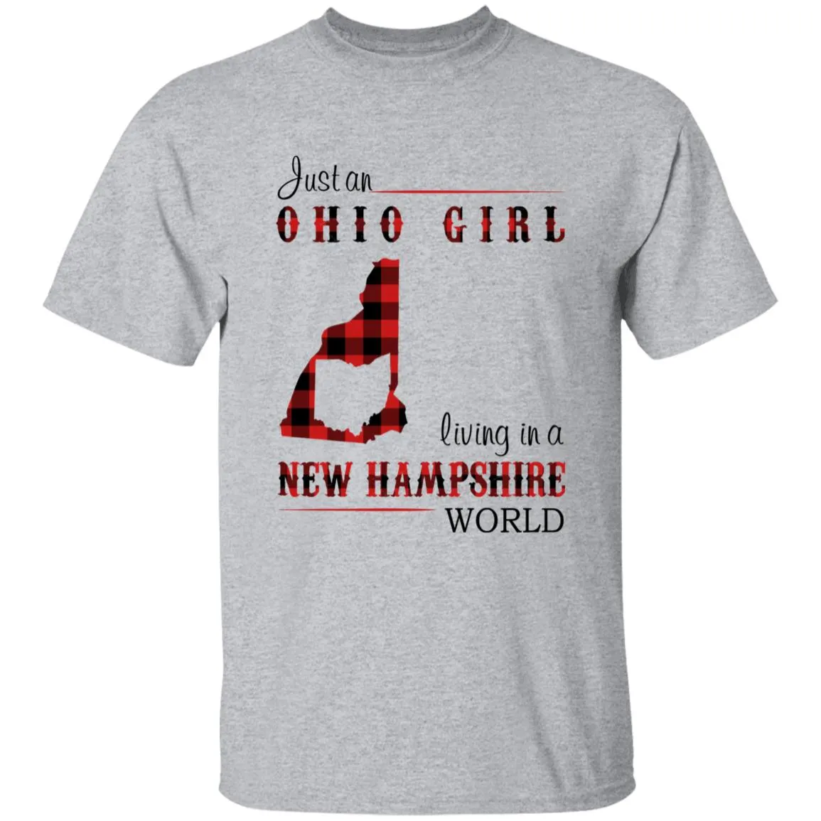 Just An Ohio Girl Living In A New Hampshire World T-shirt