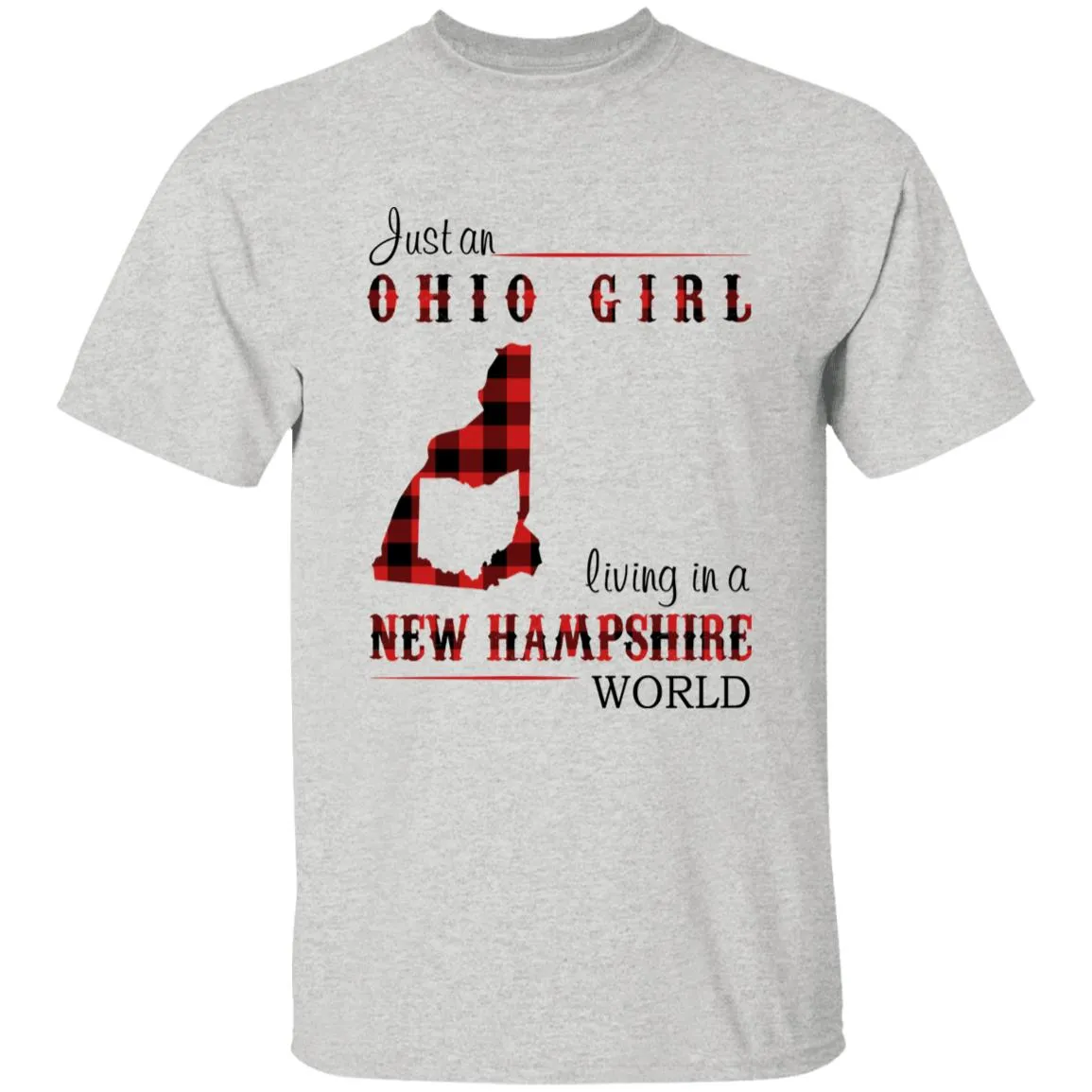 Just An Ohio Girl Living In A New Hampshire World T-shirt
